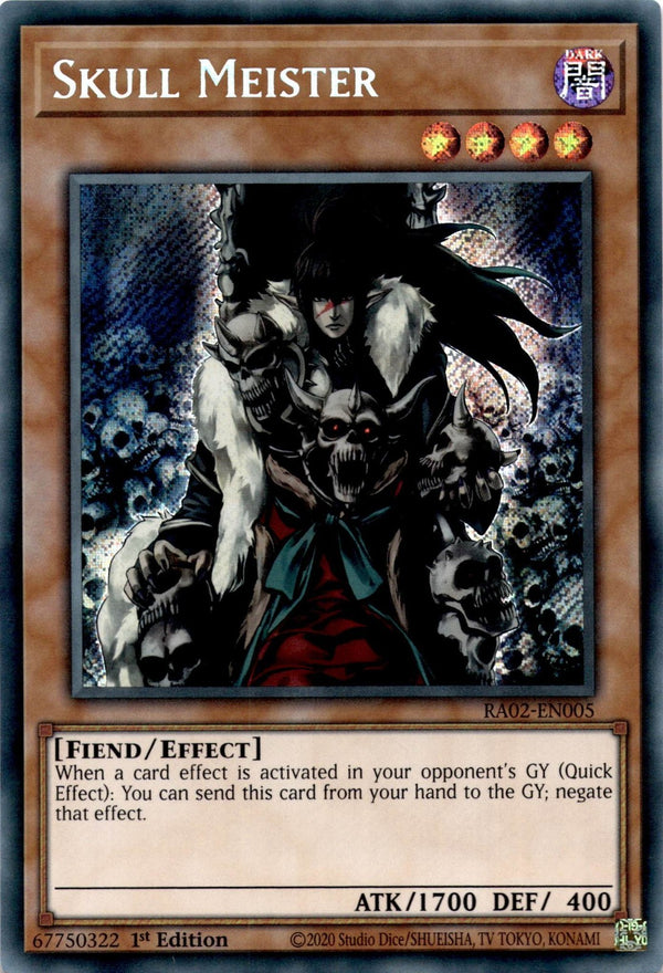 Yugioh Skull Meister RA02-EN005 Secret Rare 1st Edition NM