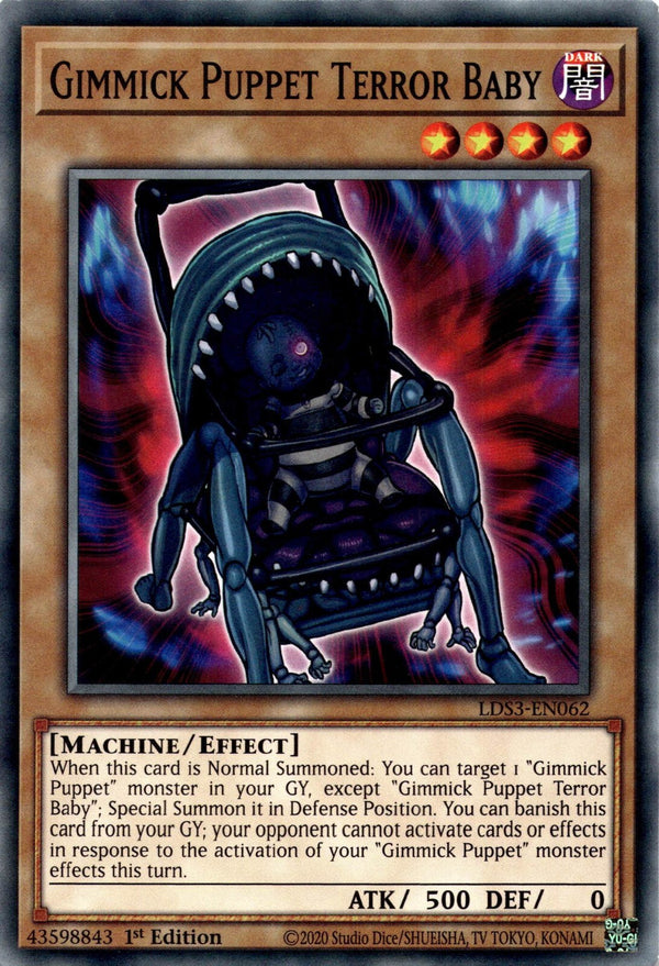 Yugioh Gimmick Puppet Terror Baby LDS3-EN062 Common 1st Edition NM