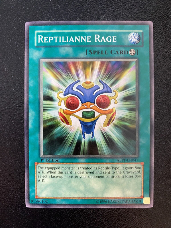 Yugioh Reptilianne Rage ABPF-EN047 Common 1st Edition NM