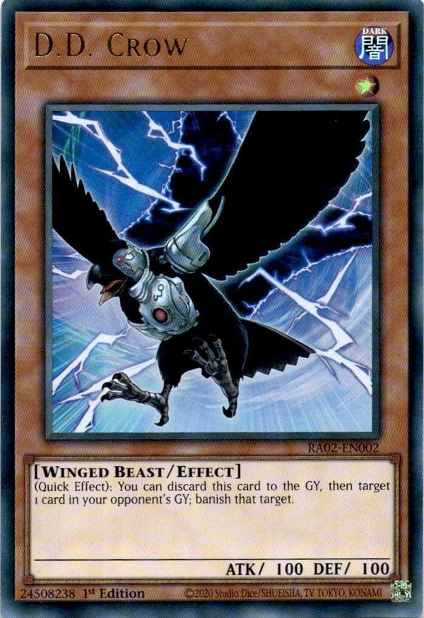 Yugioh D.D. Crow RA02-EN002 Ultra Rare 1st Edition NM