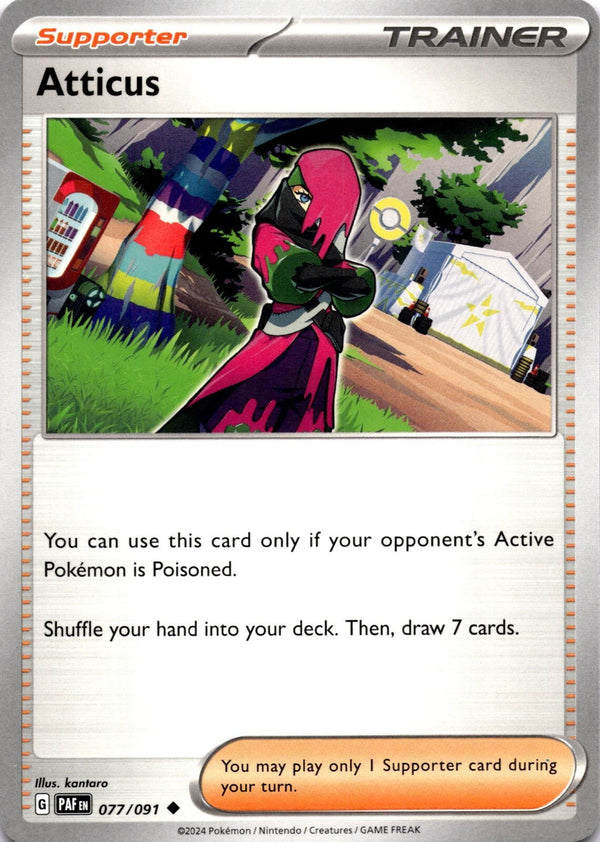 Pokemon Atticus 077/091 Padean Fates Non Holo NM