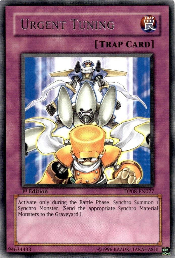 Yugioh Urgent Tuning DP08-EN027 Rare 1st Edition NM