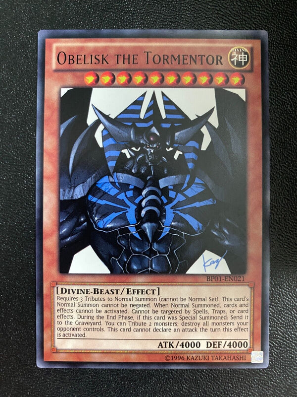 Yugioh Obelisk the Tormentor BP01-EN021 Rare Unlimited Edition NM