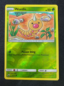 Pokemon Weedle 1/111 Crimson Invasion Reverse Holo NM