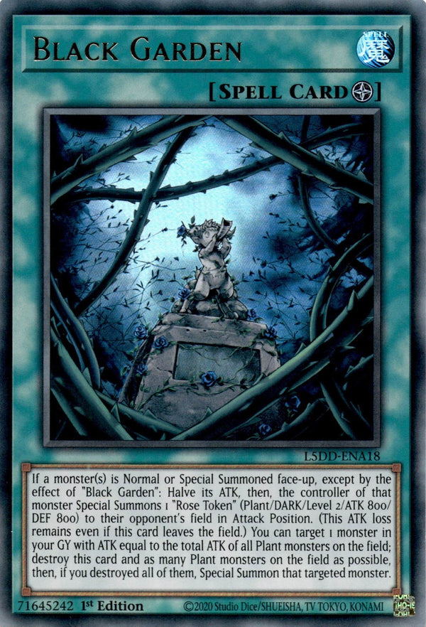 Yugioh Black Garden L5DD-ENA18 Ultra Rare 1st Edition NM