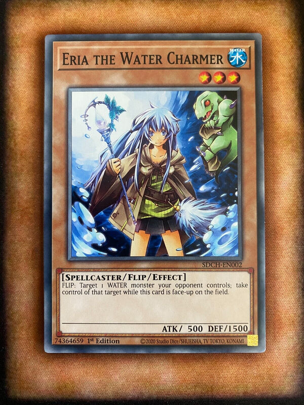 Yugioh Eria the Water Charmer SDCH-EN002 Common 1st Edition NM