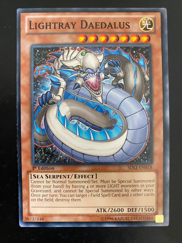 Yugioh Lightray Daedalus SDLI-EN018 Common 1st Edition Light play