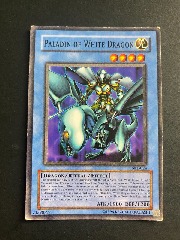 Yugioh Paladin of White Dragon SKE-024 Common Unlimited Edition HP