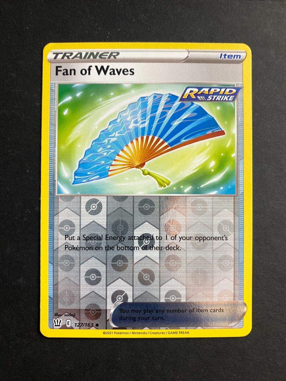 Pokemon Fan of Waves 127/163 Battle Styles Reverse Holo LP