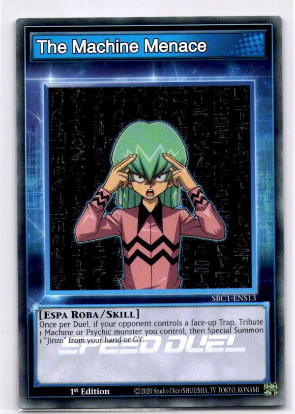 Yugioh The Machine Menace SBC1-ENS13 Common 1st Edition NM