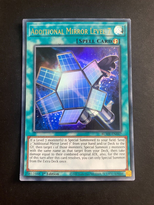 Yugioh Additional Mirror Level 7 BLMR-EN047 Ultra Rare 1st Edition LP