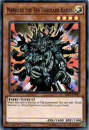 Yugioh Manju of the Ten Thousand Hands HISU-EN047 Super Rare 1st Edition MP