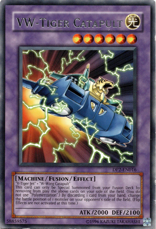 Yugioh VW-Tiger Catapult DP2-EN016 Rare Unlimited Edition HP