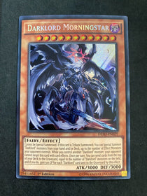 Yugioh Darklord Morningstar DESO-EN029 Secret Rare 1st Edition VLP/NM