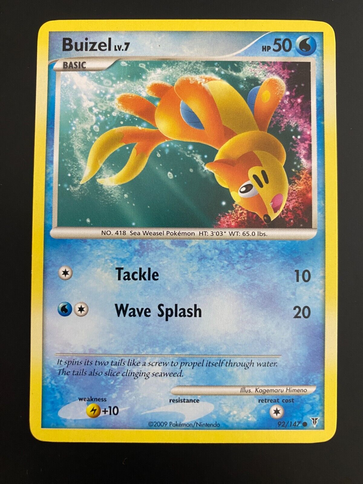 Pokemon Buizel 92/147 Supreme Victors Non Holo NM