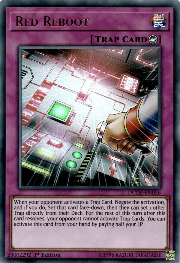 Yugioh Red Reboot DUDE-EN056 Ultra Rare 1st Edition NM