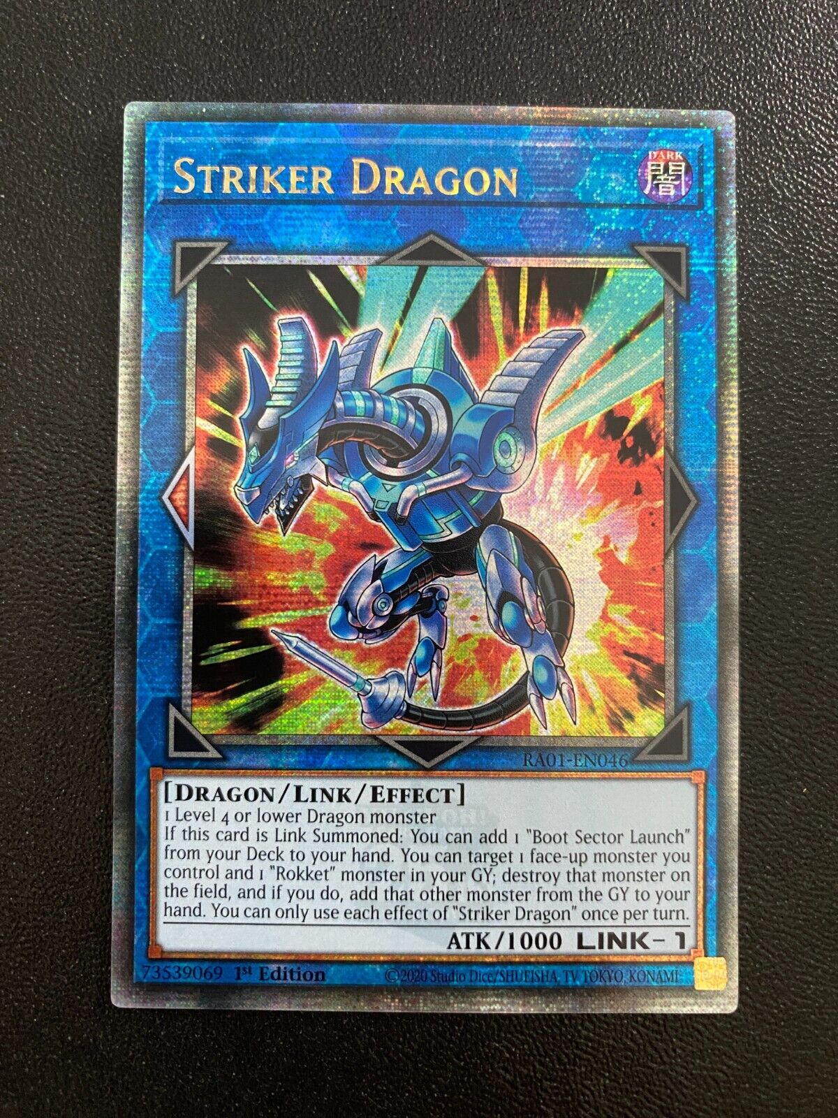 Yugioh Striker Dragon RA01-EN046 Quarter Century Rare 1st Edition NM