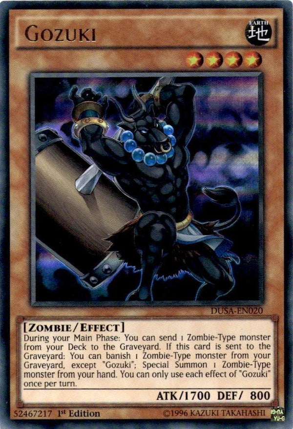 Yugioh Gozuki DUSA-EN020 Ultra Rare 1st Edition VLP/NM