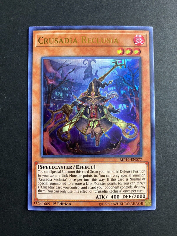 Yugioh Crusadia Reclusia MP19-EN077 Ultra Rare 1st Edition NM