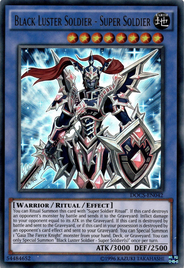 Yugioh Black Luster Soldier - Super Soldier DOCS-EN042 Ultra Rare VLP/NM