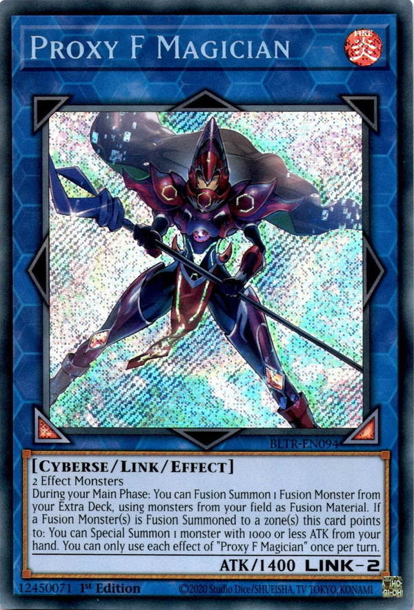 Yugioh Proxy F Magician BLTR-EN094 Secret Rare 1st Edition NM