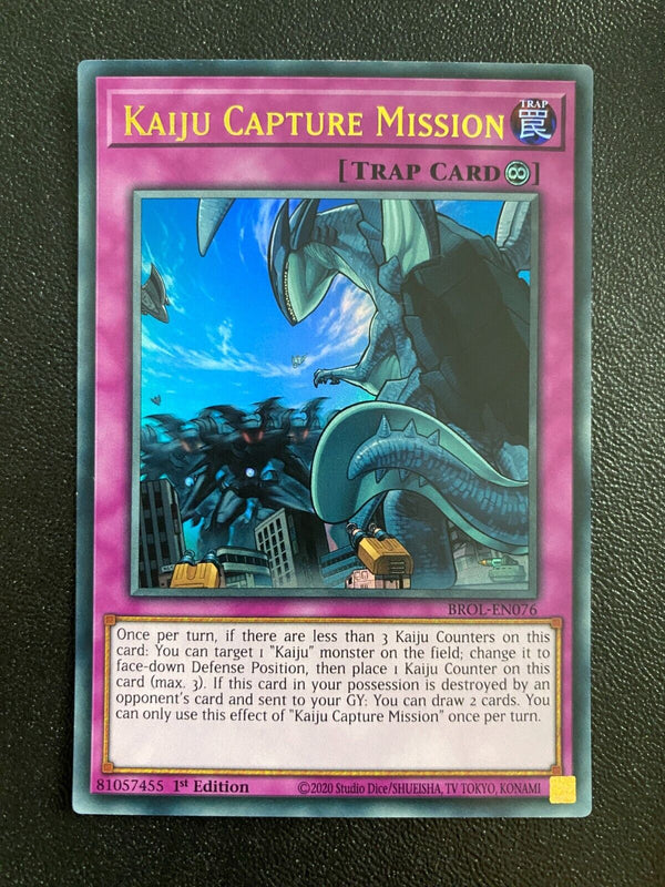 Yugioh Kaiju Capture Mission BROL-EN076 Ultra Rare 1st Edition NM