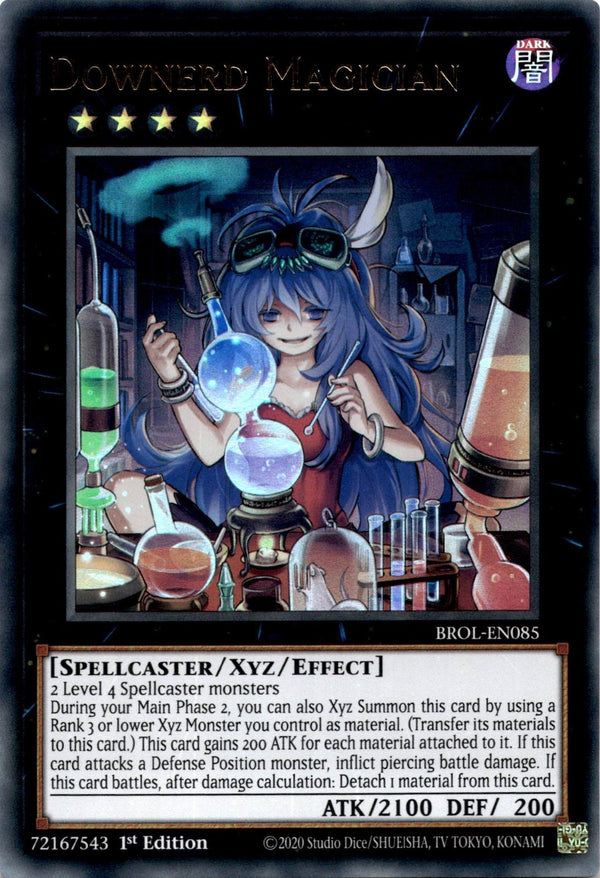Yugioh Downerd Magician BROL-EN085 Ultra Rare 1st Edition NM