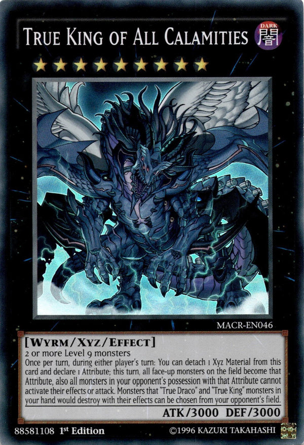 Yugioh True King of All Calamities MACR-EN046 Super Rare 1st Edition VLP/NM