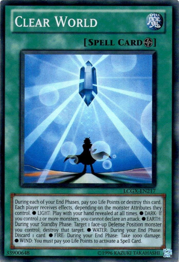 Yugioh Clear World LCGX-EN217 Super Rare Unlimited Edition NM