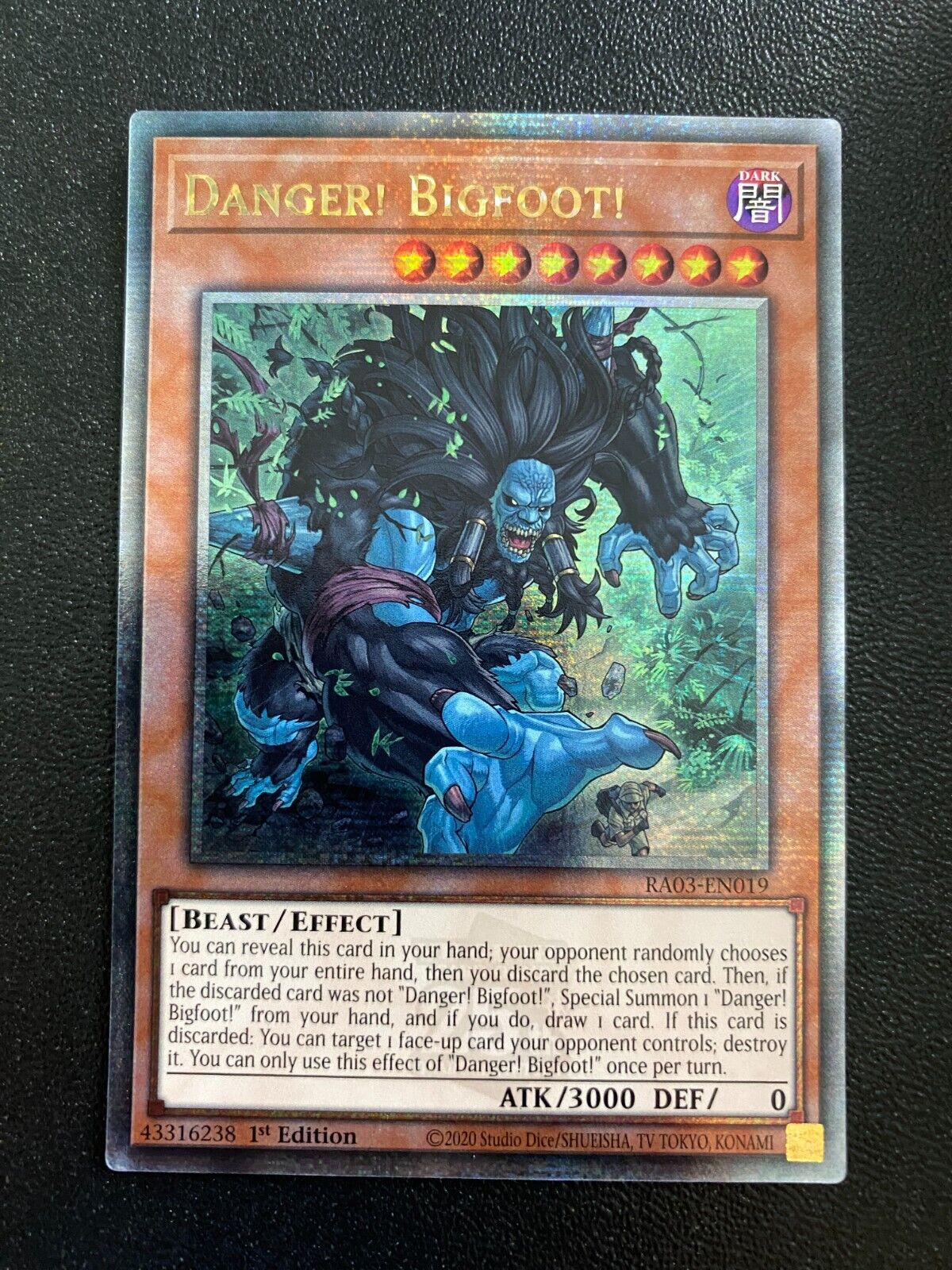 Yugioh Danger! Bigfoot! RA03-EN019 Quarter Century Rare 1st Edition NM