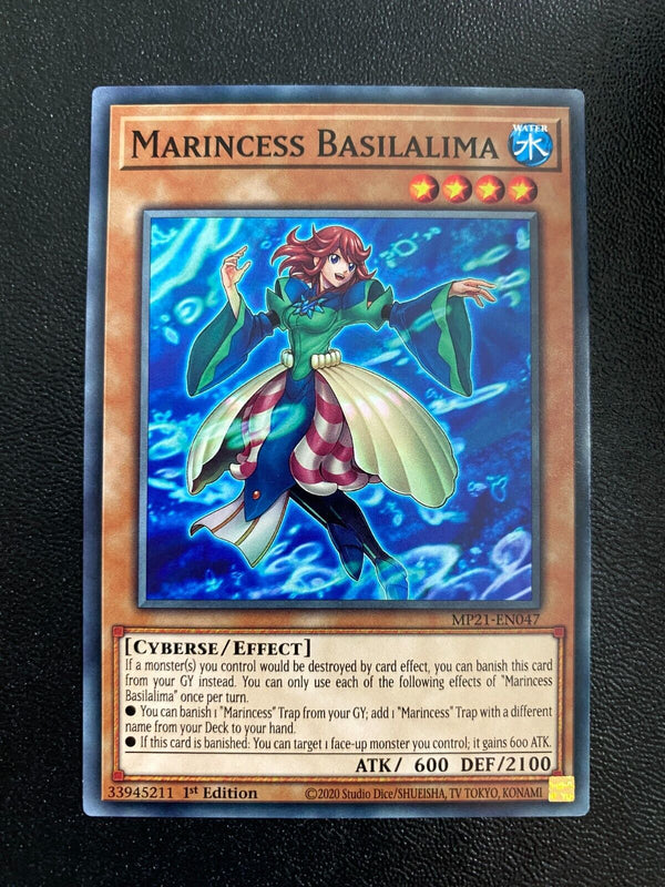 Yugioh Marincess Basilalima MP21-EN047 Common 1st Edition NM