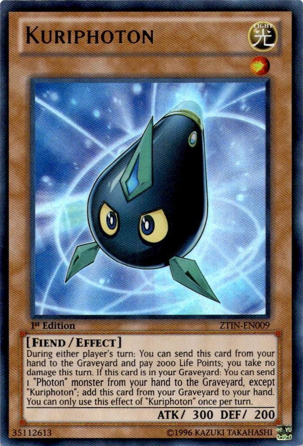 Yugioh Kuriphoton ZTIN-EN009 Super Rare 1st Edition VLP/NM
