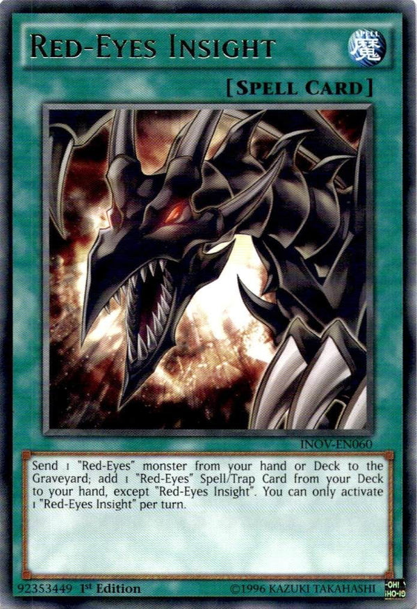 Yugioh Red-Eyes Insight INOV-EN060 Rare 1st Edition LP