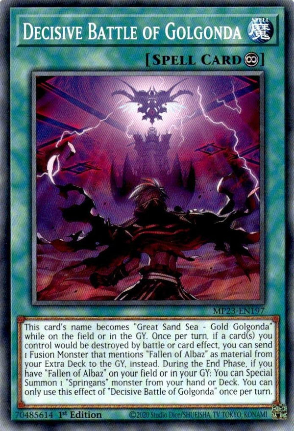 Yugioh Decisive Battle of Golgonda MP23-EN197 Common 1st Edition NM