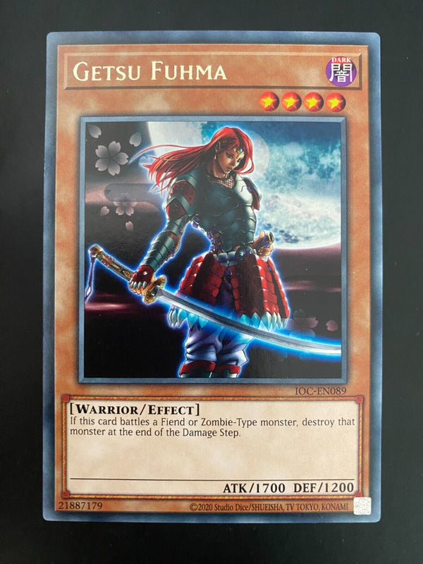 Yugioh Getsu Fuhma IOC-EN089 Rare Unlimited Edition NM/MINT