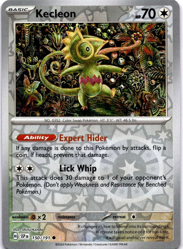 Pokemon Kecleon 150/191 Surging Sparks Reverse Holo NM