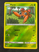 Pokemon Paras 4/68 Hidden Fates Reverse Holo NM