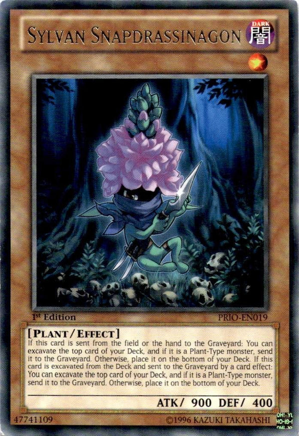 Yugioh Sylvan Snapdrassinagon PRIO-EN019 Rare 1st Edition MP/LP