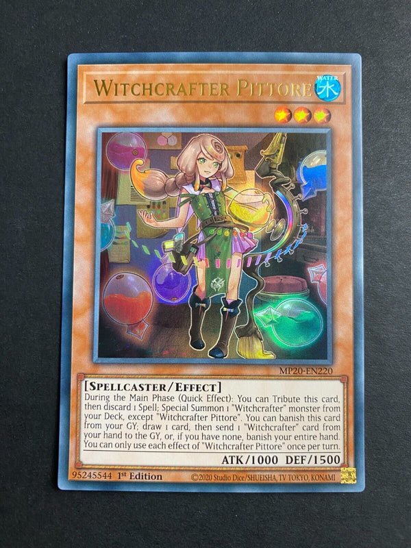Yugioh Witchcrafter Pittore MP20-EN220 Ultra Rare 1st Edition NM