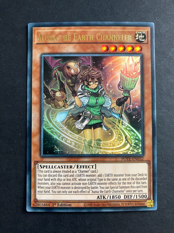 Yugioh Aussa the Earth Channeler POTE-EN032 Ultra Rare 1st Edition NM