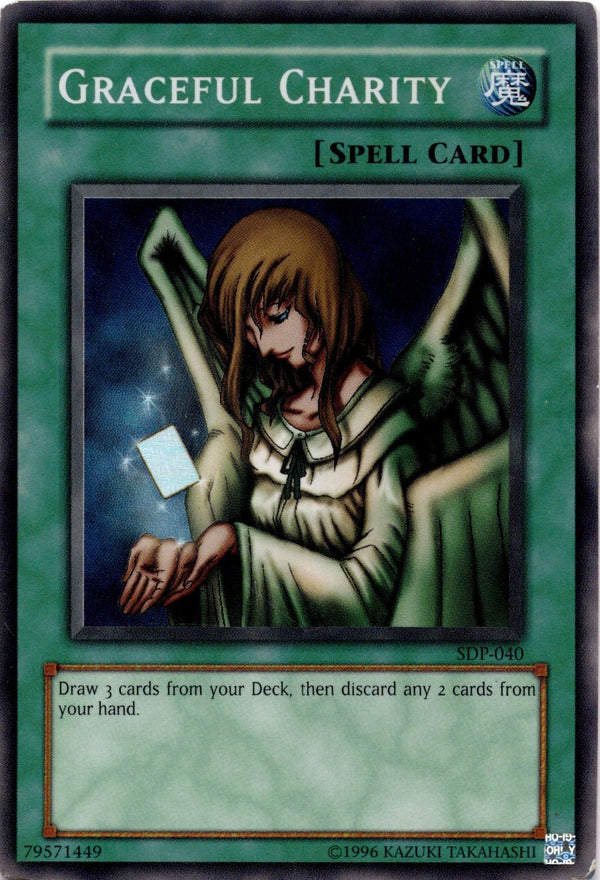 Yugioh Graceful Charity SDP-040 Super Rare Unlimited Edition HP/MP