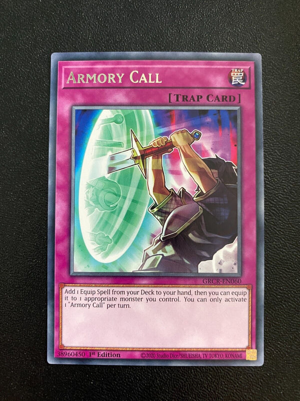 Yugioh Armory Call GRCR-EN060 Rare 1st Edition NM