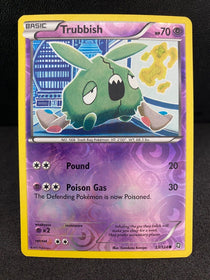 Pokemon Trubbish 53/124 Dragons Exalted Reverse Holo LP