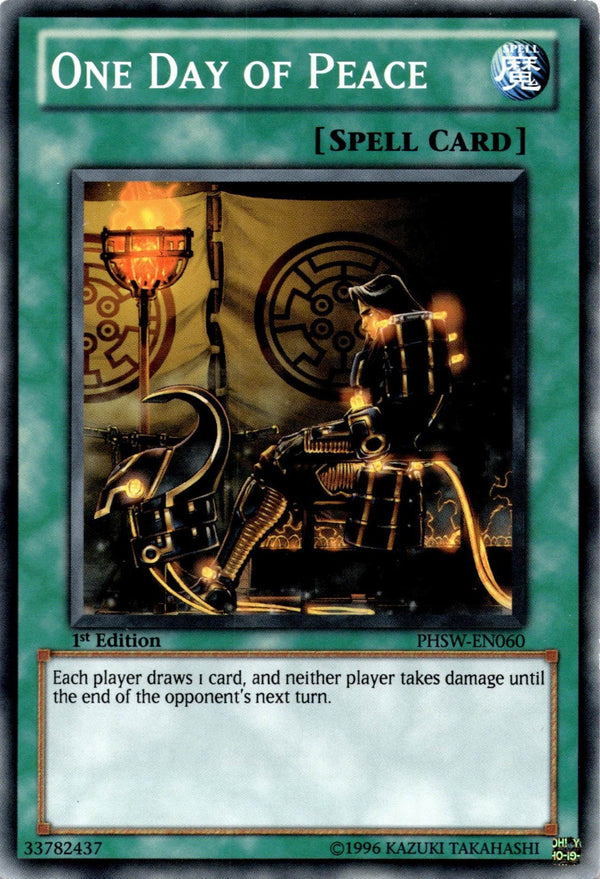 Yugioh One Day of Peace PHSW-EN060 Common 1st Edition MP