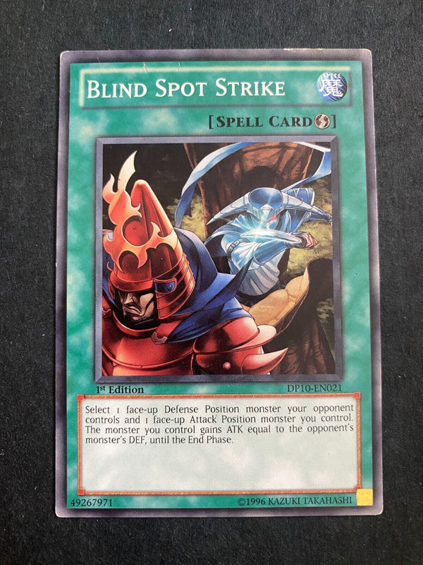 Yugioh Blind Spot Strike DP10-EN021 Common 1st Edition DAMAGED