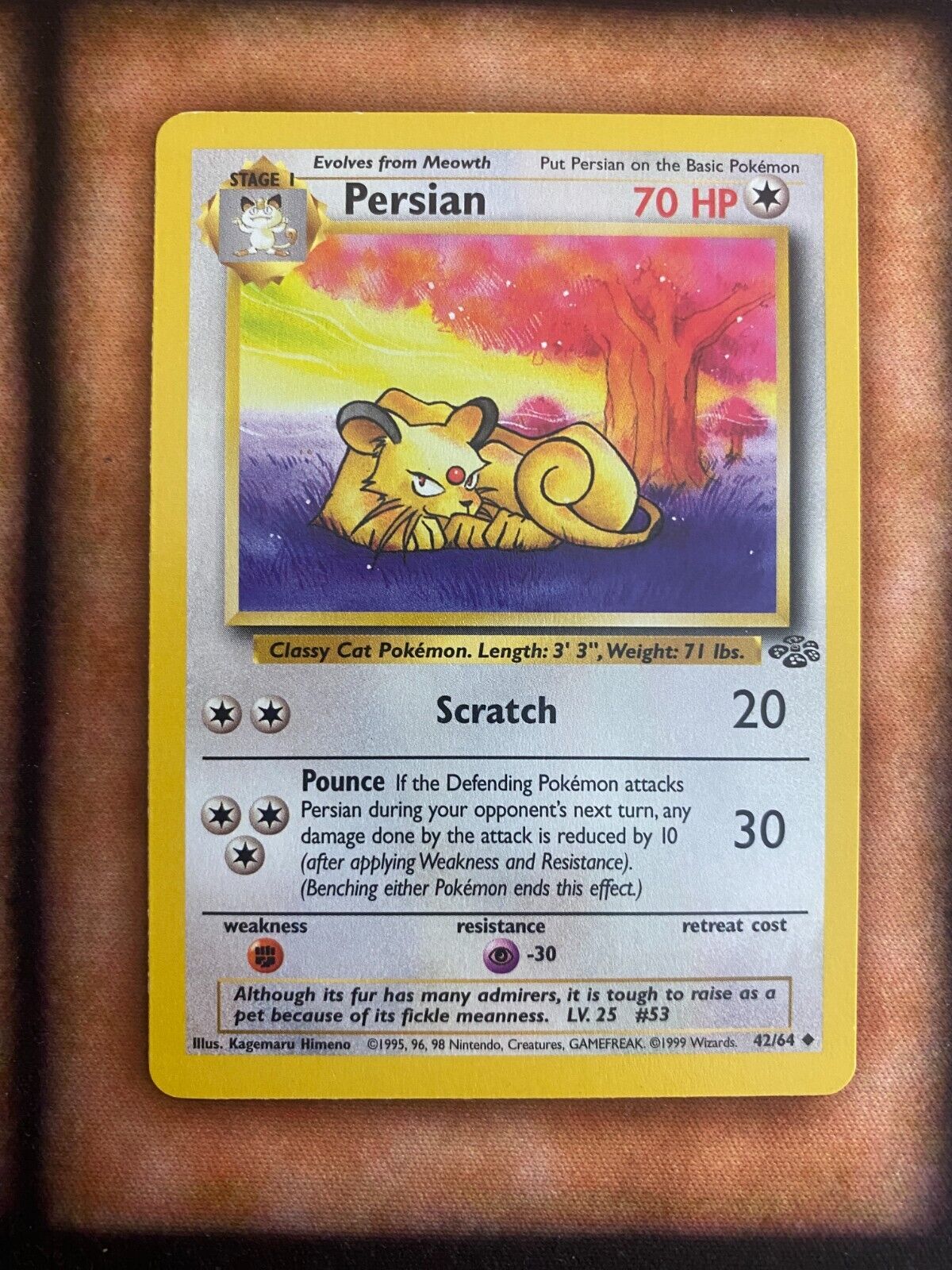 Pokemon Persian 42/64 Jungle MP