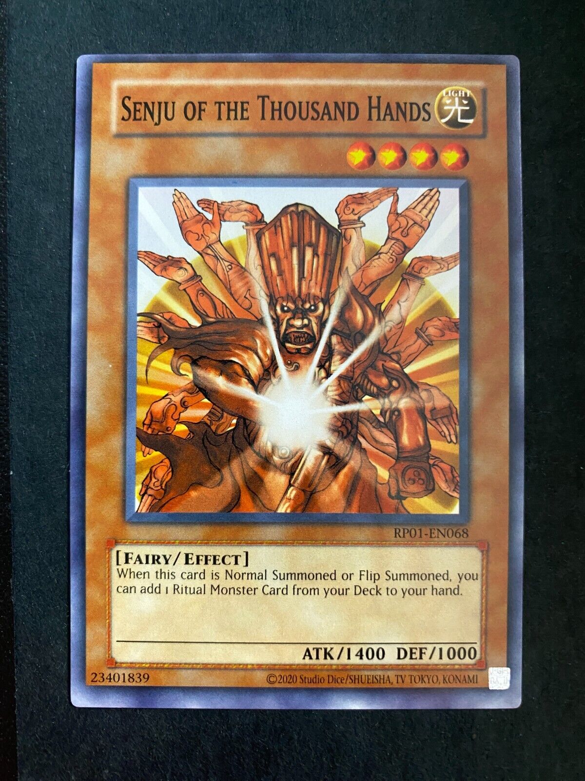 Yugioh Senju of the Thousand Hands RP01-EN068 Common (Misprint/Miscut) #1 NM