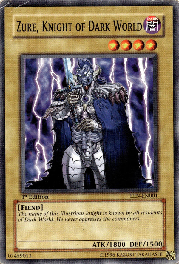 Yugioh Zure, Knight of Dark World EEN-EN001 Common 1st Edition HP