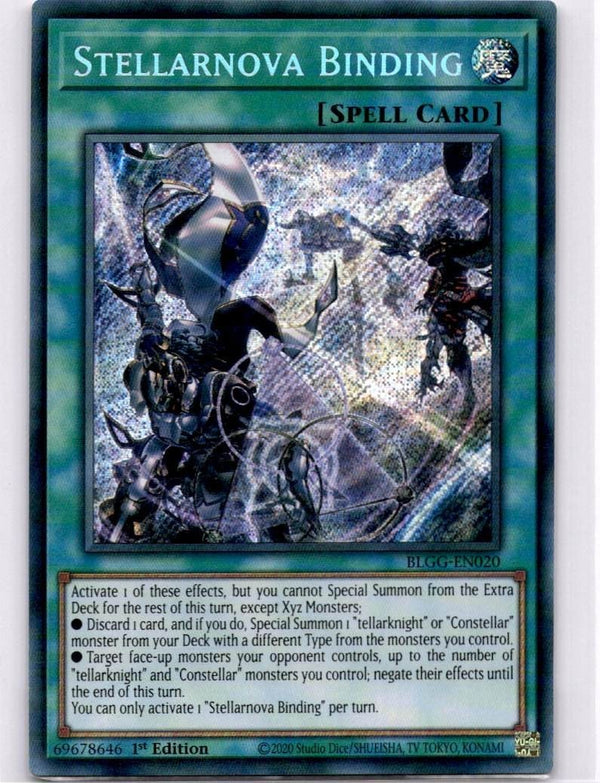 Yugioh Stellarnova Binding BLGG-EN020 Secret Rare 1st Edition NM