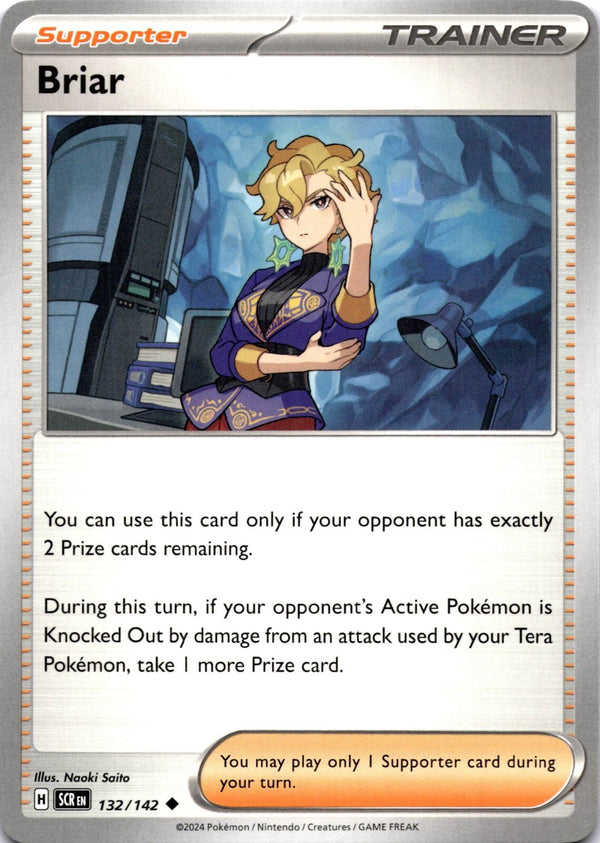 Pokemon Briar 132/142 Stellar Crown Non Holo NM